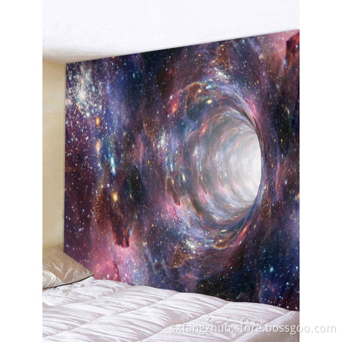 MOQ 50 3D digital tryckt anpassad vägg tapestry